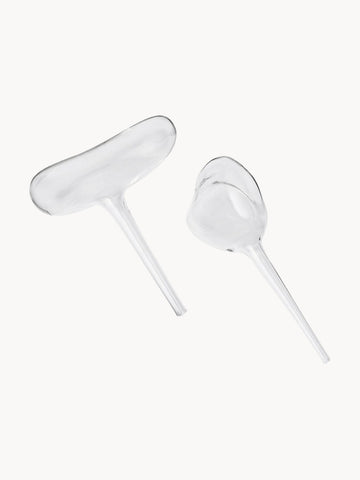 Mercury Mouth-Blown Water Globes, Set of 2