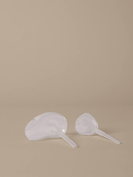 Mouth-Blown Water Globes Mercury Set of 2