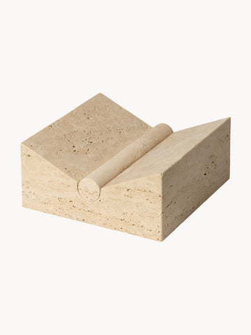 Tvara Travertine Book Stand