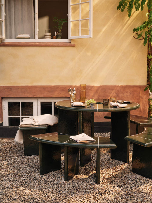 Curved Garden Bench Deya