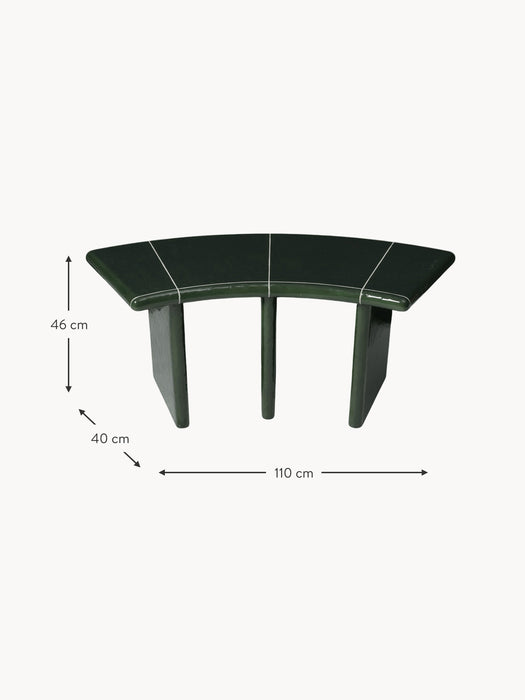 Curved Garden Bench Deya