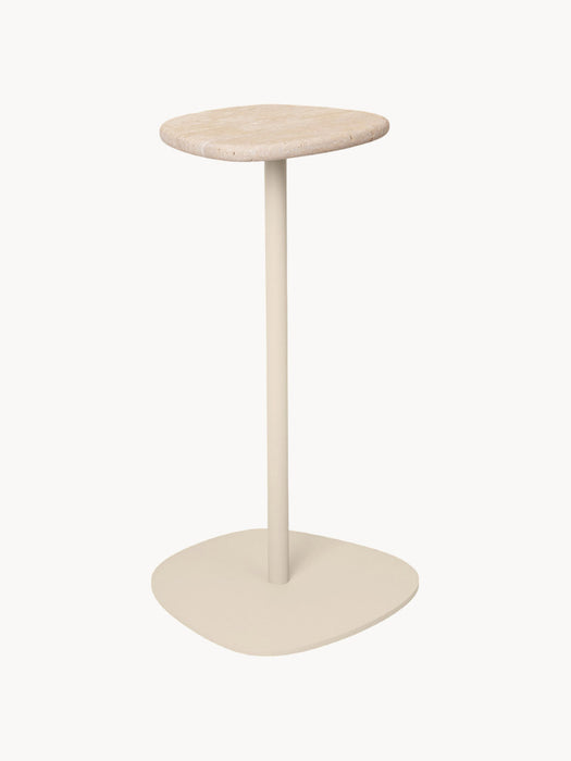 Plyo Travertine Side Table