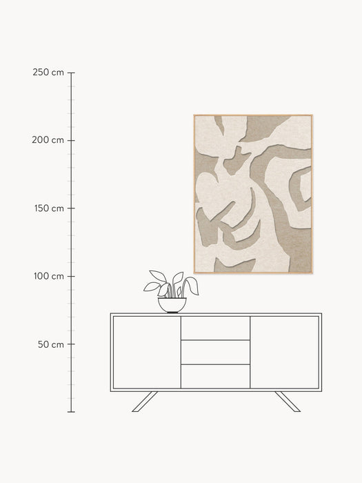Framed Acoustic Wall Art Soft Embrace 1
