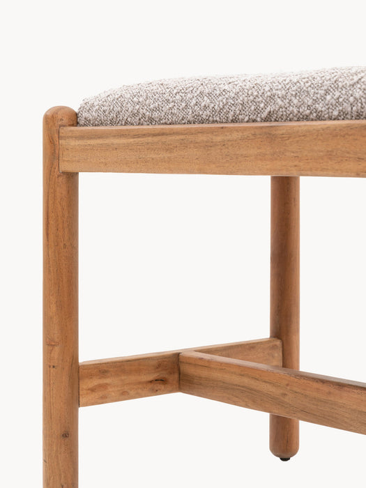 Upholstered Boucl Bench Cannes