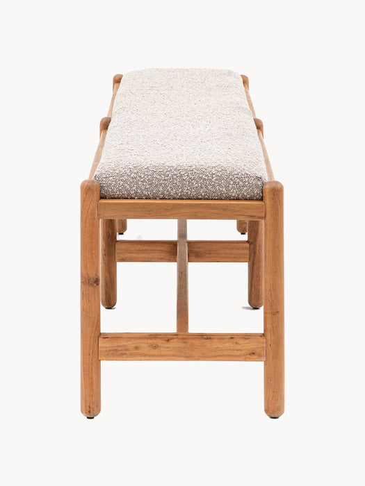 Upholstered Boucl Bench Cannes