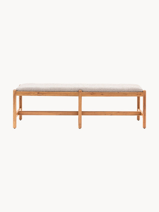 Upholstered Boucl Bench Cannes