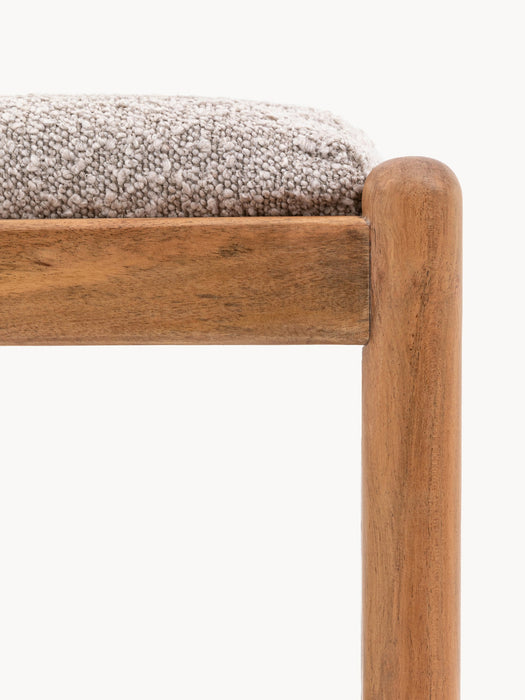 Upholstered Boucl Bench Cannes