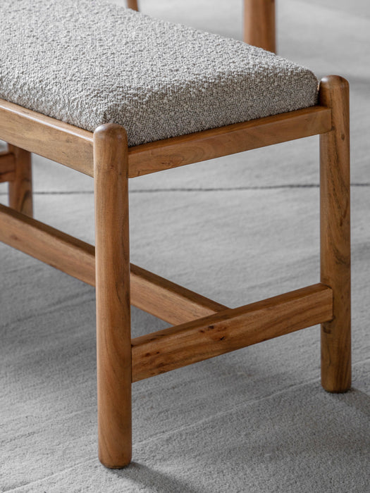 Upholstered Boucl Bench Cannes