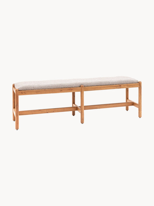 Upholstered Boucl Bench Cannes