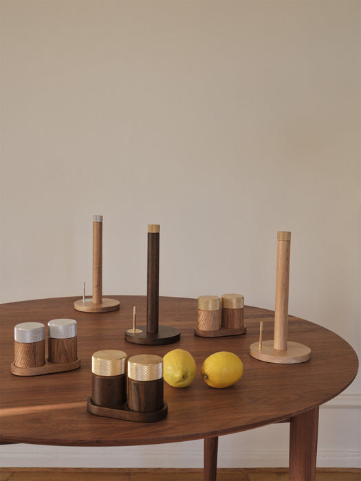 Oak Wood Kitchen Roll Holder Sina