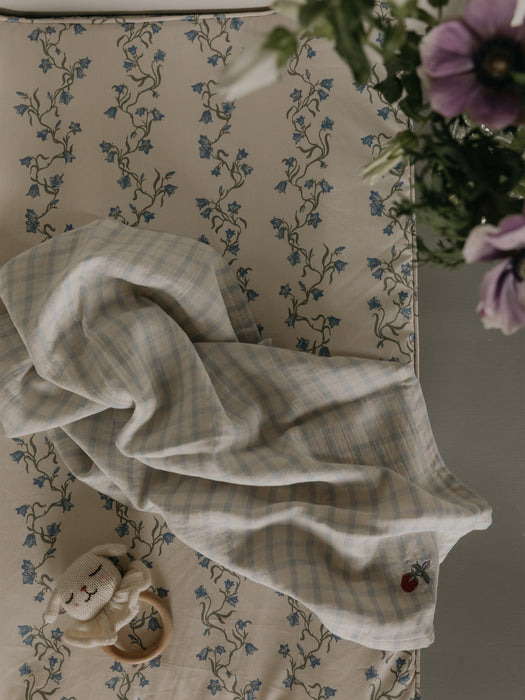 Cotton Muslin Cloths Sky Blue Set of 2