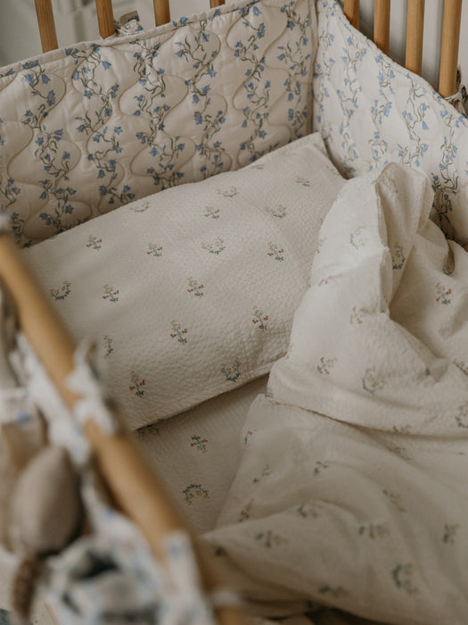 Bell Flower Cotton Bed Bumper