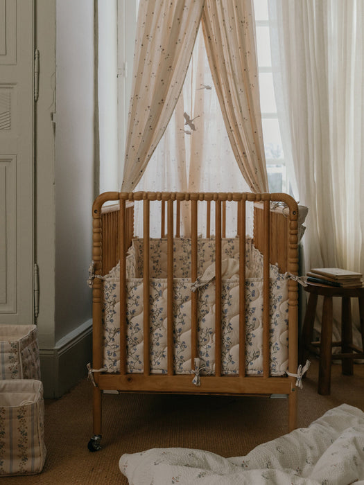 Bell Flower Cotton Bed Bumper