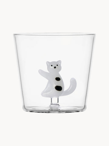 Tabby Cat Handmade Borosilicate Tumbler