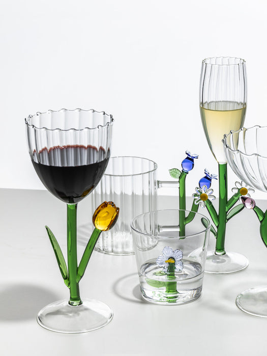 Botanica Handmade Borosilicate Wine Glass