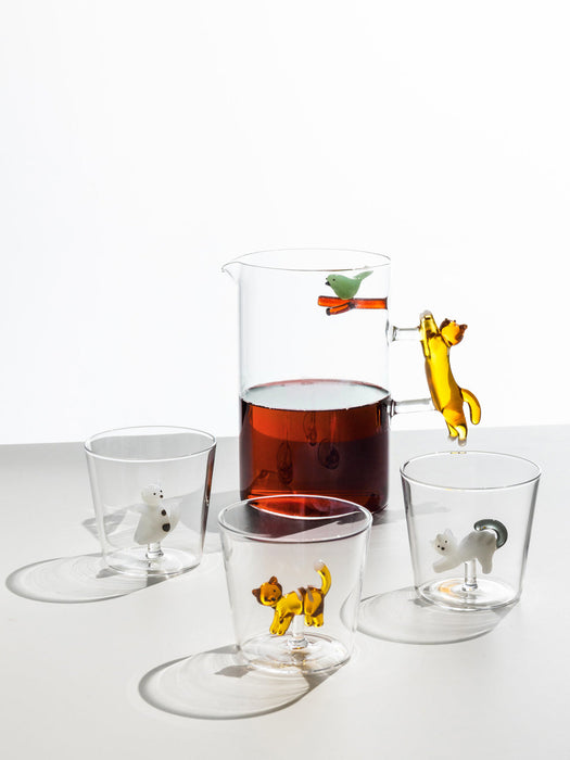 Tabby Cat Handmade Borosilicate Tumbler