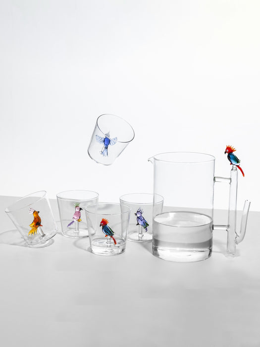 Handmade Borosilicate Tumblers Talking Trees Set of 6