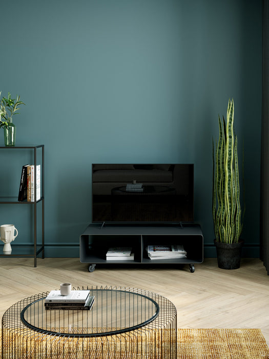 Metal Lowboard Lounge M with Wheels