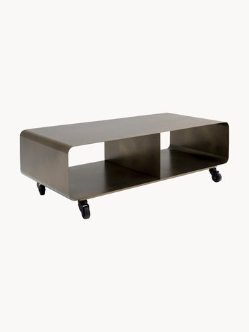 Metal Lowboard Lounge M with Wheels