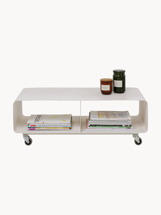 Metal Lowboard Lounge M with Wheels