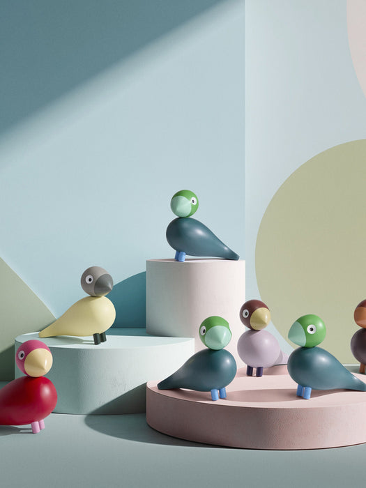 Hand-Painted Decorative Object Birds