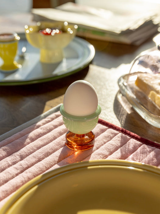 Handmade Borosilicate Egg Cups Cantine, Set of 2