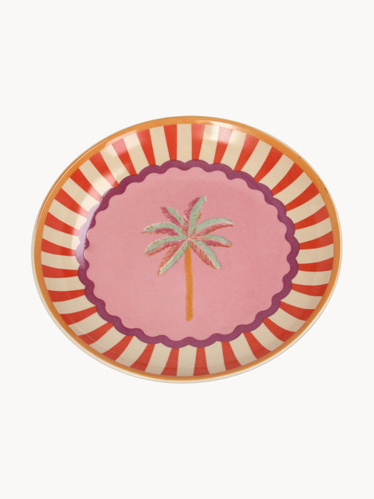 Dessert Plate Palm Tree