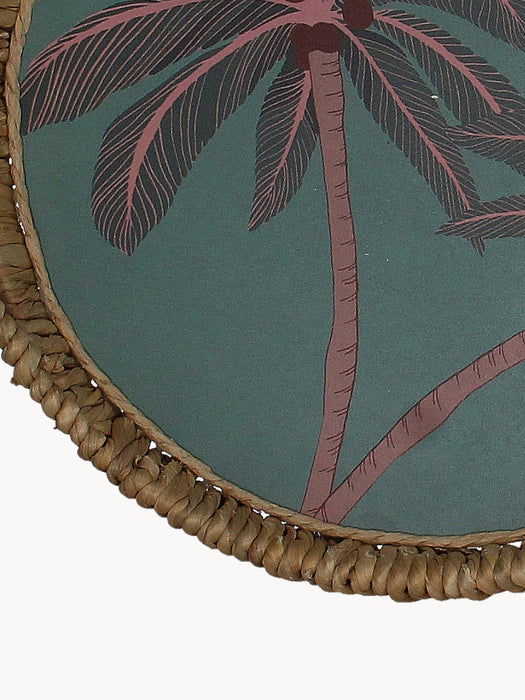 Handmade Serving Trays Palm Tree Set of 2