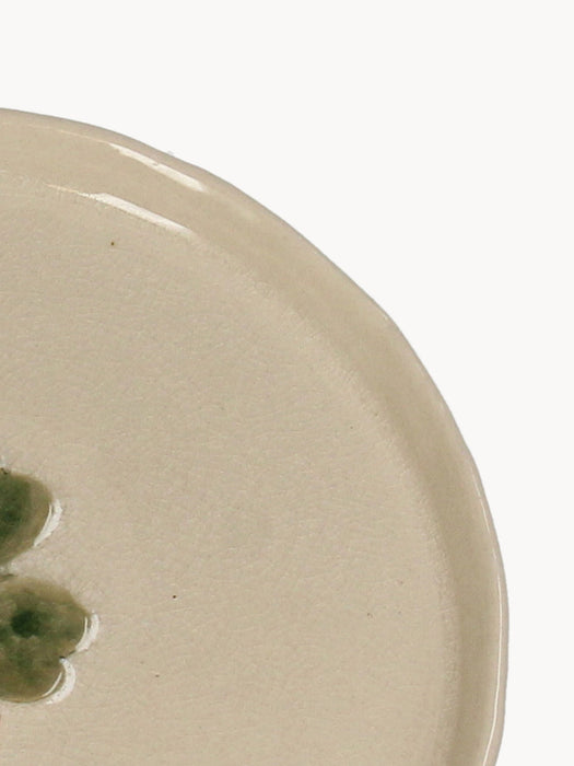 Dessert Plate Four-Leaf Clover