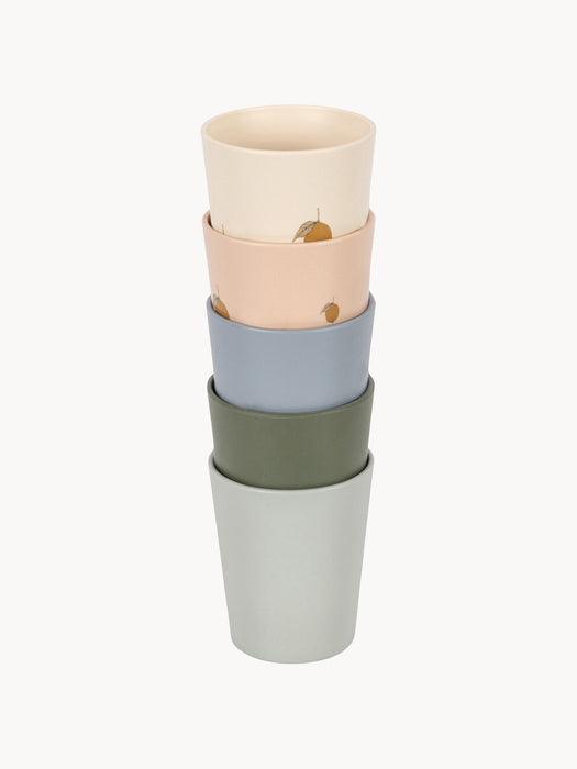 Kids Cups Lemon Set of 5