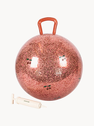 Cherry Glitter Bouncy Ball