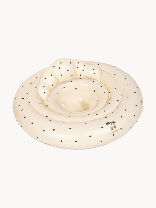 Navy Dot Baby Swim Ring