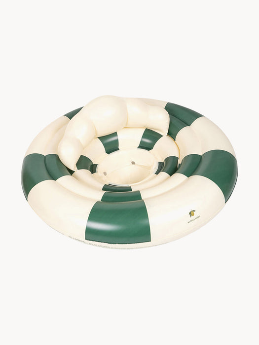 Green Stripe Baby Swim Ring