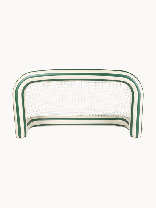 Green Stripe Inflatable Goal with Ball