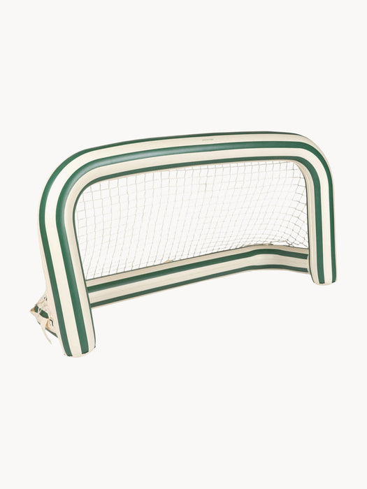 Green Stripe Inflatable Goal with Ball