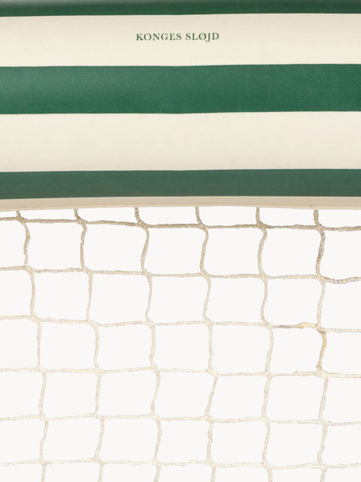 Green Stripe Inflatable Goal with Ball