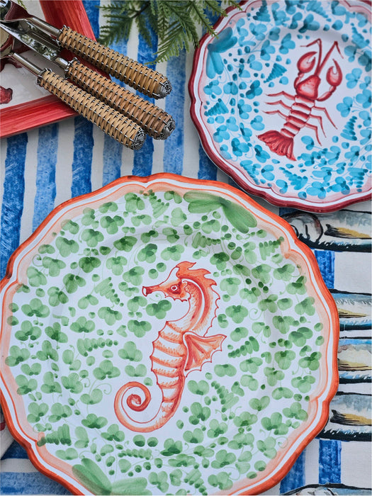 Menagerie Hand-Painted Ceramic Tableware Set, 1 Person, Set of 2