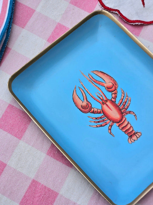 Hand-Painted Serving Platter Tropical