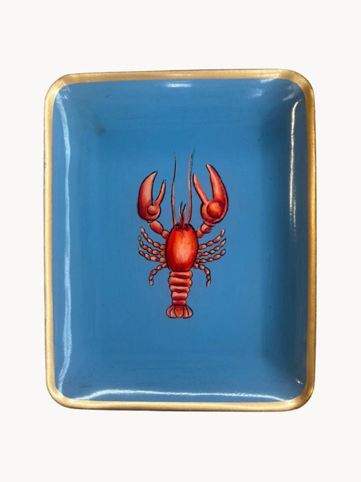 Hand-Painted Serving Platter Tropical