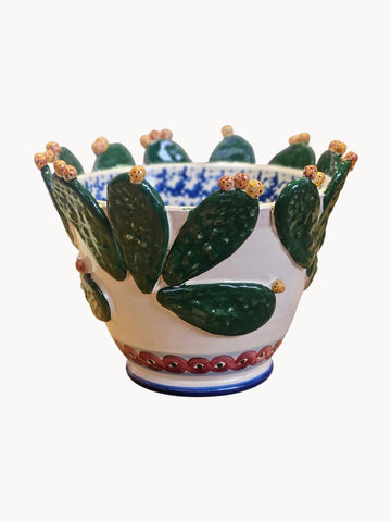 Sicilian Summer Hand-Painted Serving Bowl