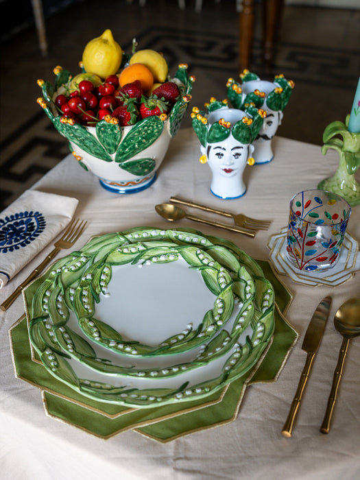Hand-Painted Serving Bowl Sicilian Summer