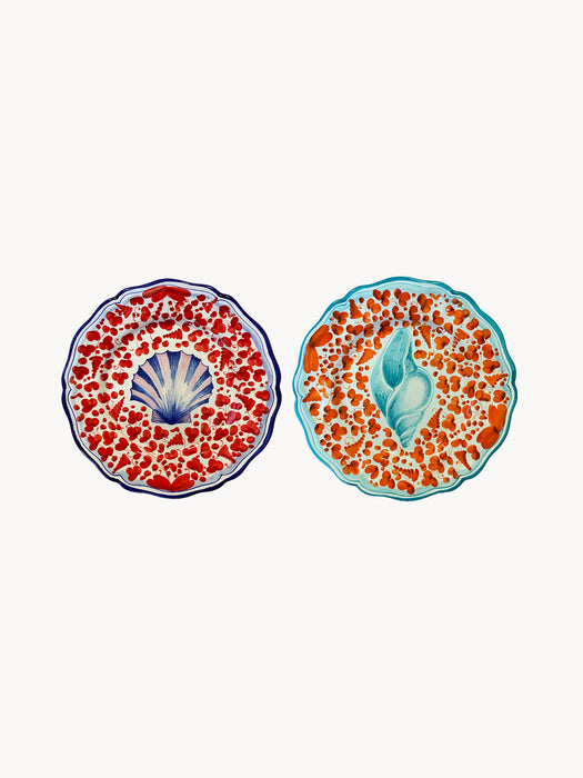 Menagerie Hand-Painted Ceramic Tableware Set, 1 Person, Set of 2