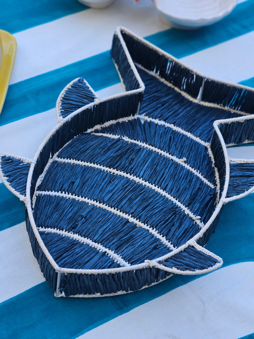 Handmade Raffia Basket Fish