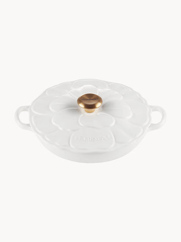 Petal Cast Iron Shallow Casserole