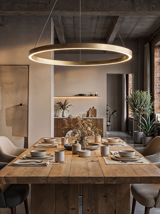 Large LED Pendant Light Rim