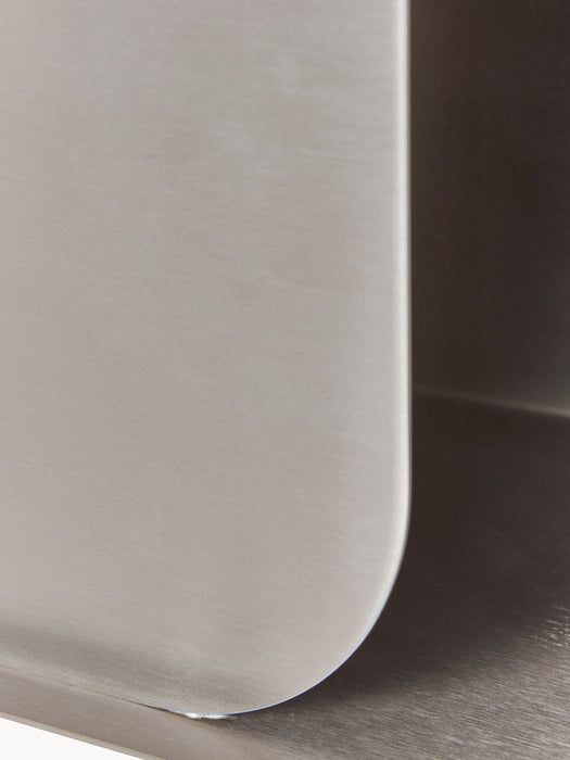 Wall-Mounted Stainless Steel Bedside Table Brushy