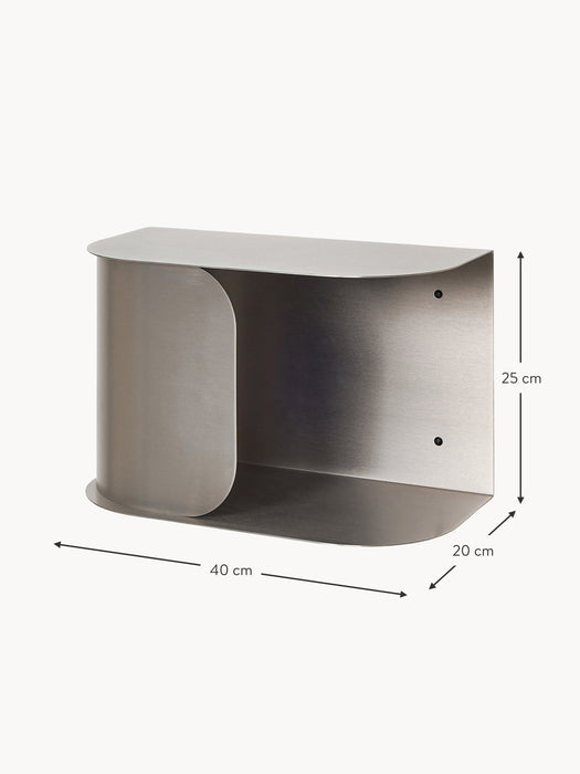 Wall-Mounted Stainless Steel Bedside Table Brushy