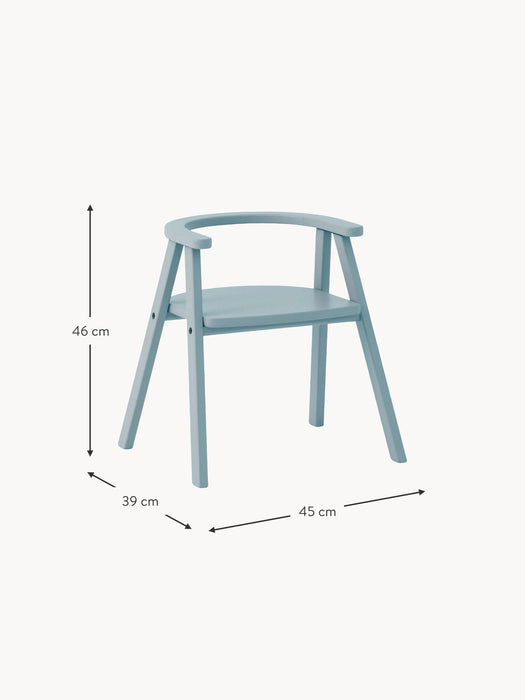 Kids Oak Wood Chair Growing Green