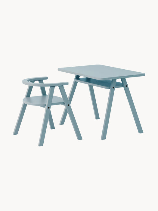 Kids Oak Wood Chair Growing Green
