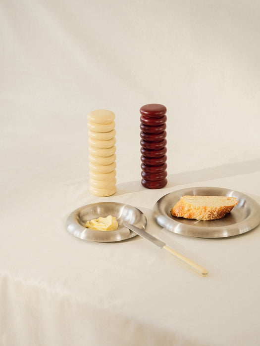 Stainless Steel Breakfast Plates Roto Set of 2